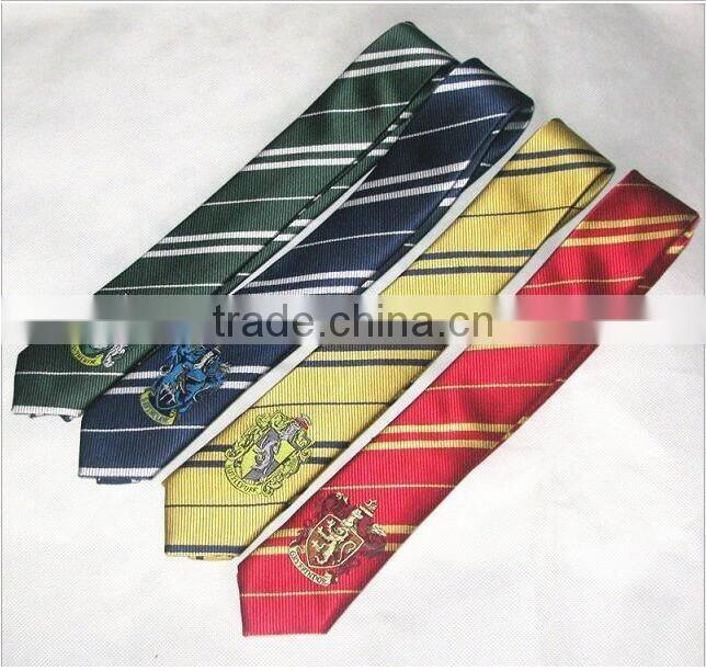 Costume Accessory Halloween Party Cosplay Boys Tie with Badge Gryffindor/Slytherin