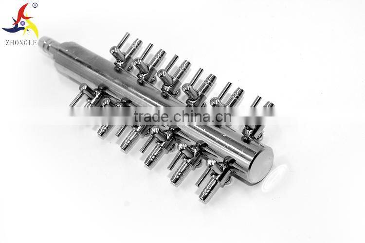 8 mm in 4mm out one way in 12 way out metal air control valve both for liquid