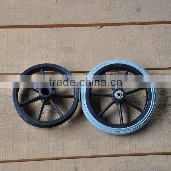 190mm small PU plastic front caster wheel
