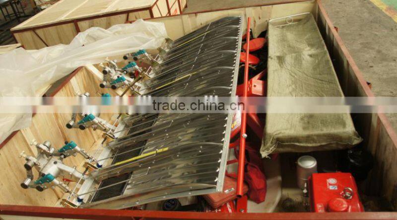 Diesel Oil 8 rows 238mm Battery Type Rice Transplanter with good rice transplanter price and hydraulic device