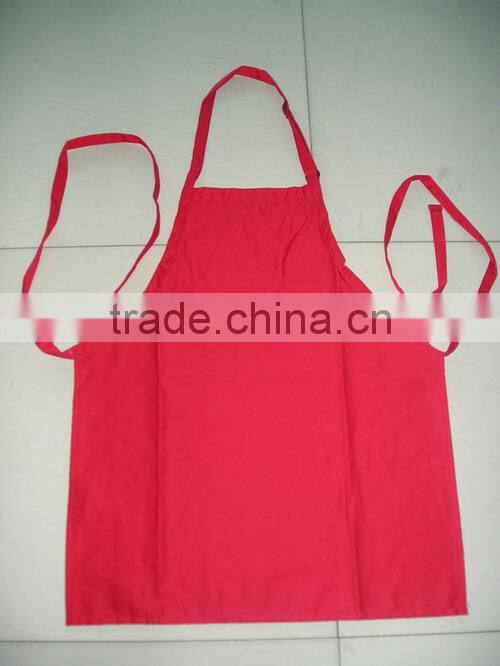 Adjustable neck strap black bib apron for waiter