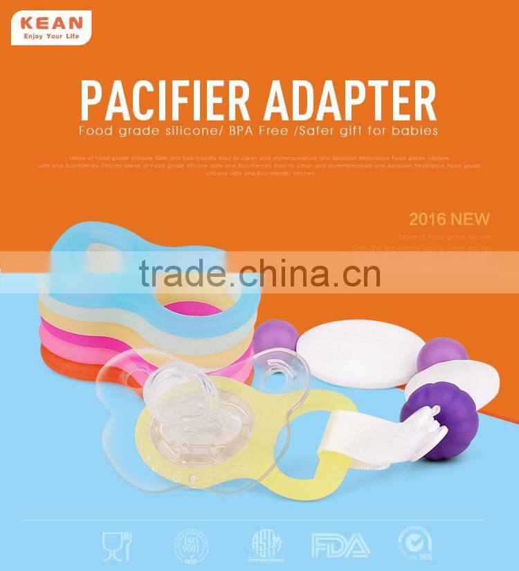 100%Food Grade Silicone Baby Boy Pacifier Clip Holder