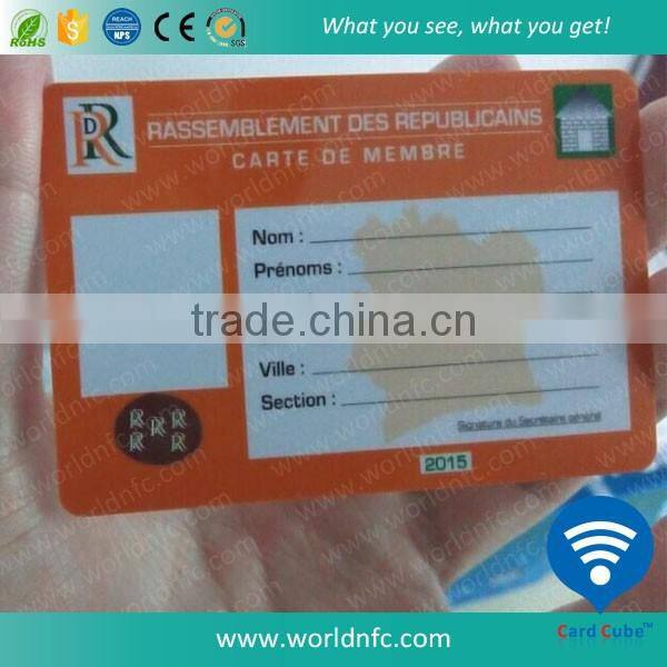 3D Hologram Sticker Printed PVC Card