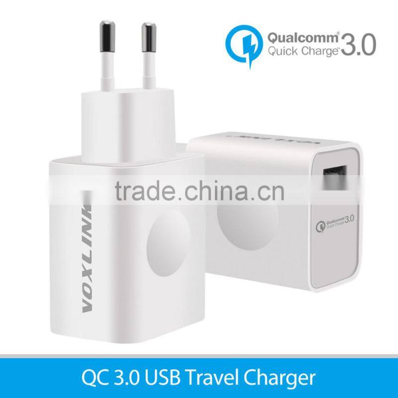 VOXLINK Qualcomm quick charge 3.0 usb wall charger with 5v 3a usb Type C EU plug