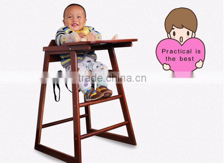 Baby wooden dinning chair Wood highchair