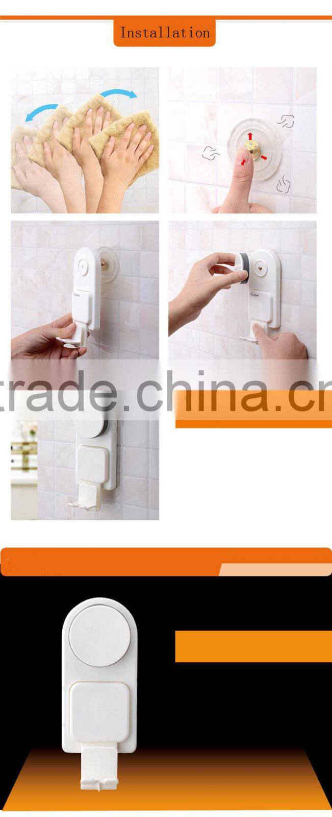 China wholesale custom Bathroom Plastic wall sucked toothbrush cup holder
