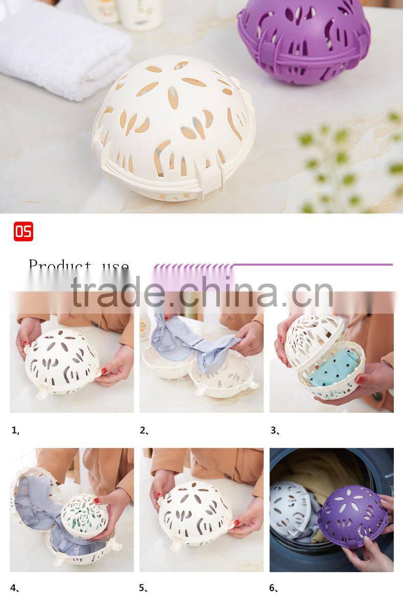 purple Bubble Bra Double Ball Saver Washer Bra Laundry Wash Washing Ball Hot Sales