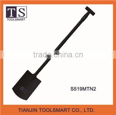 Hot sale steel forged garden spade shovel with wooden handle