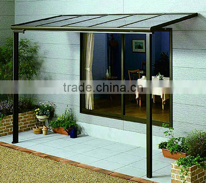 European style outrigger system aluminium rain awning