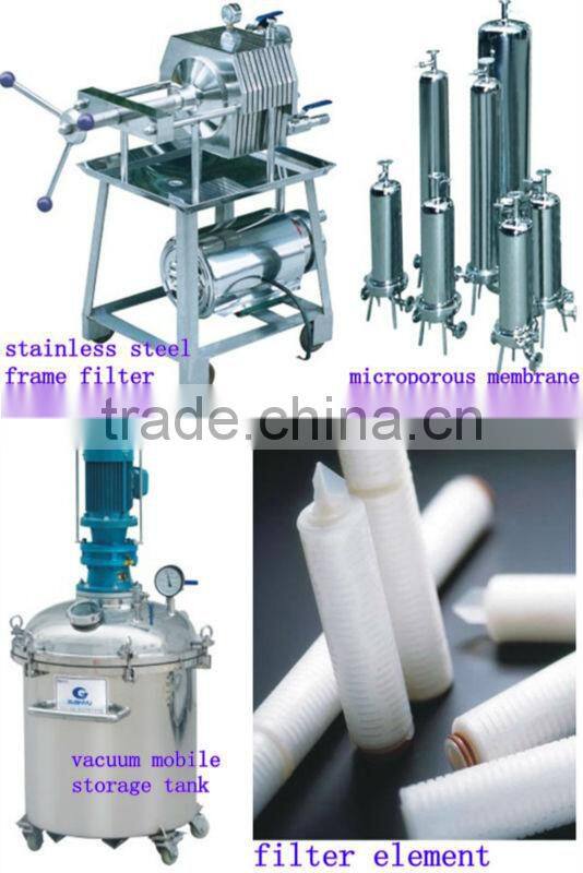 perfume stand-alone series(frame filter/microporous membance barrel filter/filter element