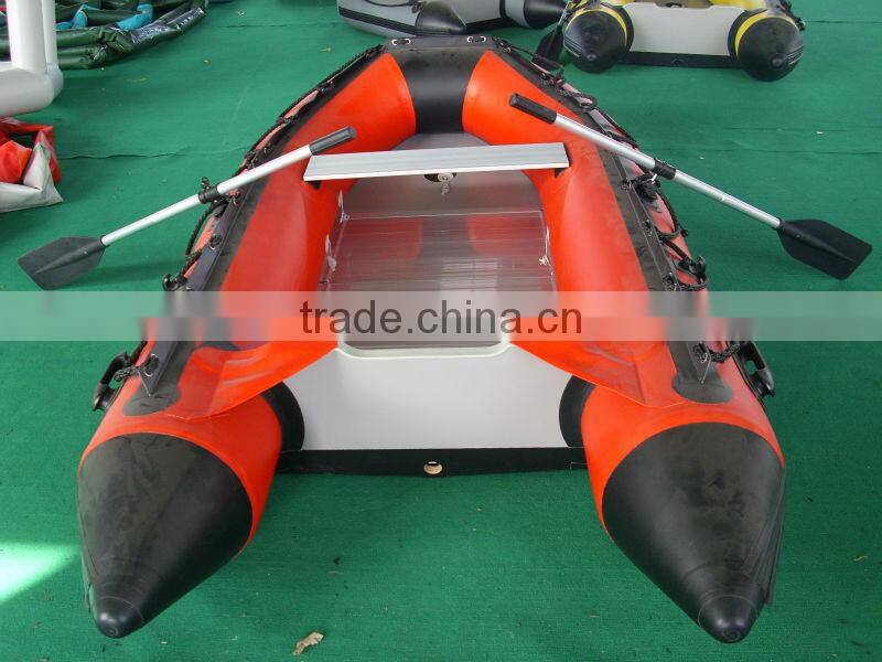 QingDao Airbeother pvc material aluminium floor high speed inflatable fishing boat