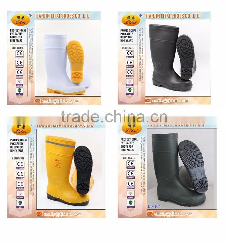 China Wholesale Oil Resistant Rain Boots PVC for Kitchen