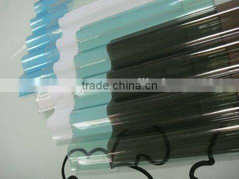 PC CORRUGATED clear roofing sheet /tile extrusion machine CL sheet bayer material