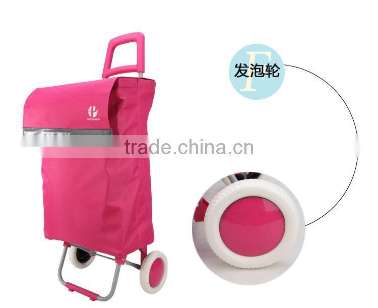 BAG00110 Shopping Bag with Wheels and Shopping Cart