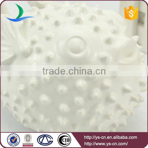 wholesale white fish decoration, cute unique ornament for home