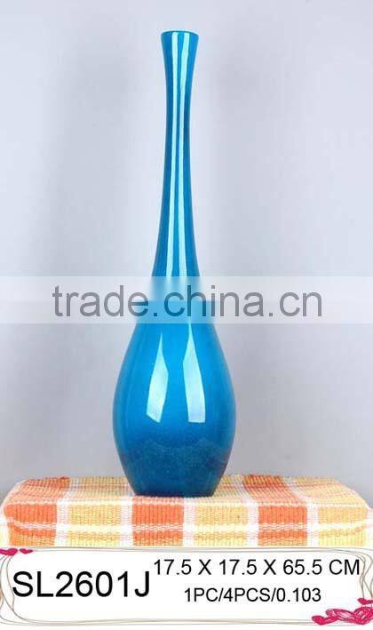 Wholesale decorative standing fibreglass lacquered vase