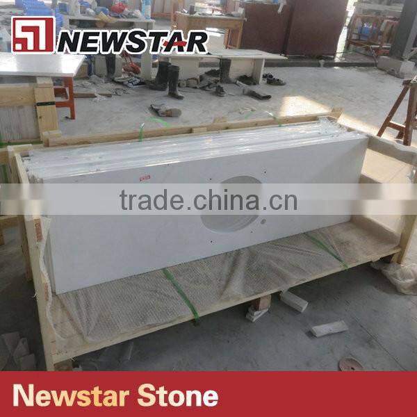 Newstar Stone hotel project bathroom quartz vanity top
