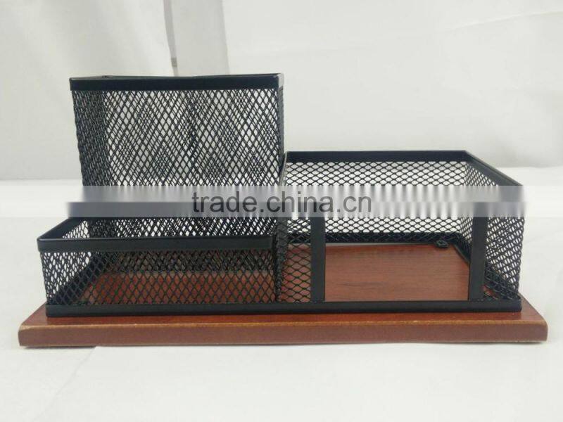 Store More Mesh 3 Tier Rack and 5 Upright Sections Metal Magazine Office Desk Organizer