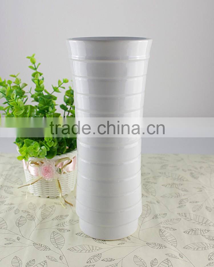 Unique Strip Ceramic Flower Vase, Chinese Ceramic Vases