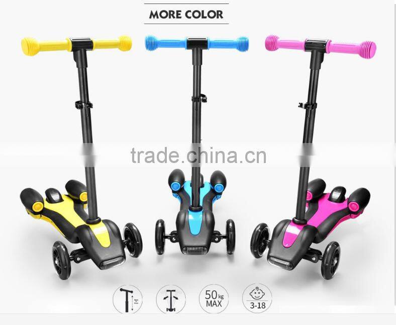 Latest Arrival Kids Electric Spray Scooter, 4.5inch 3 Wheel Electric Scooter With LED Light For Kids