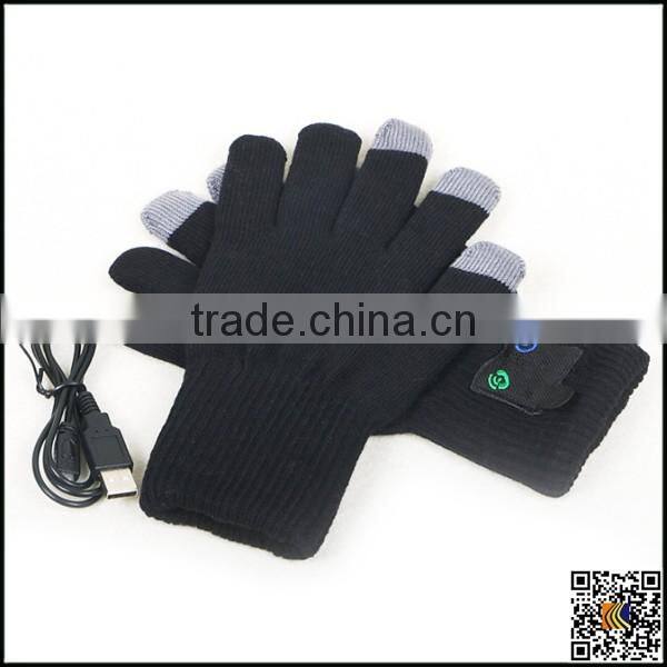 2016 newest style high quality knitted touch screen for smart phone,bluetooth gloves