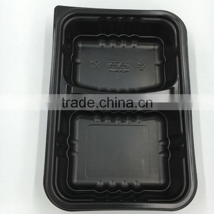 High quality Microwavable PP Material Food Packaging Tray