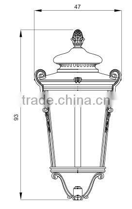 decorative cast iron outdoor lighting pole price