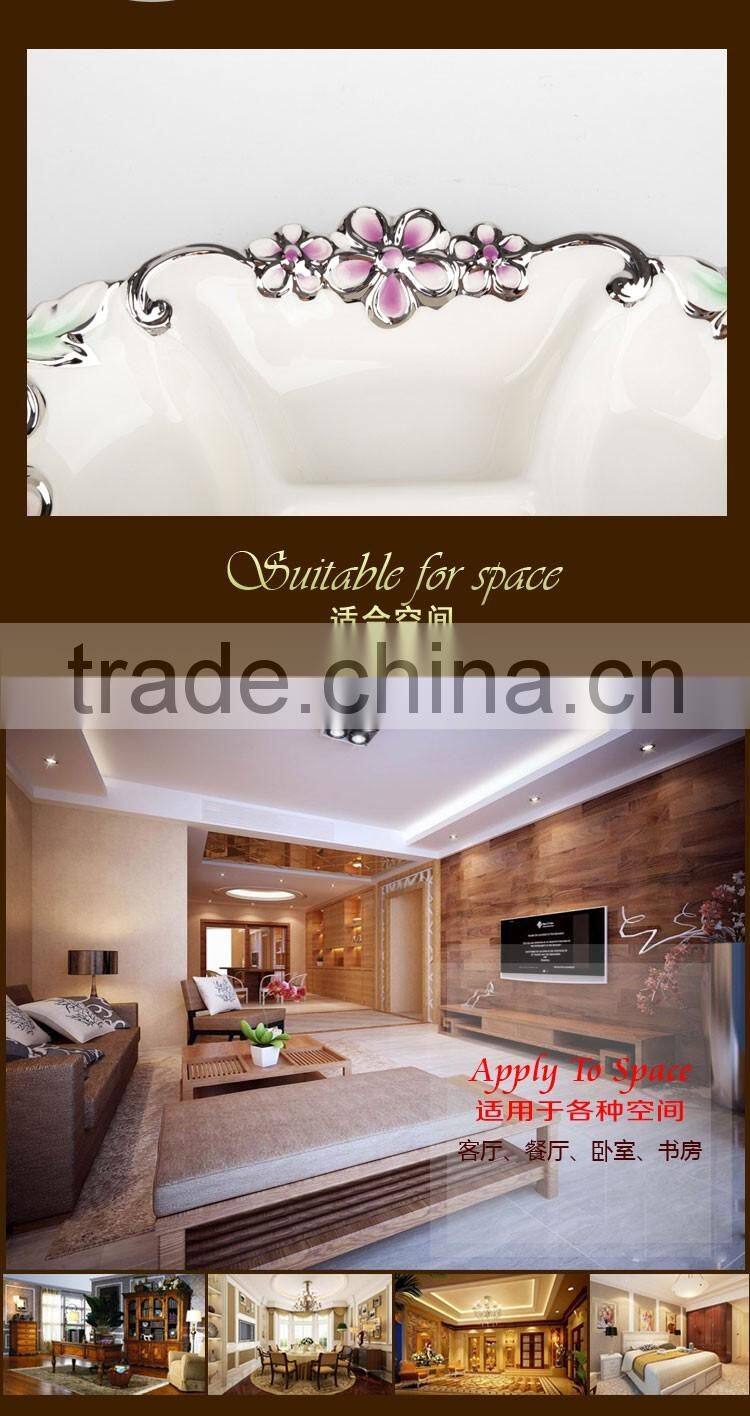 China Factory Wholesale golden electroplating fruit departed plate