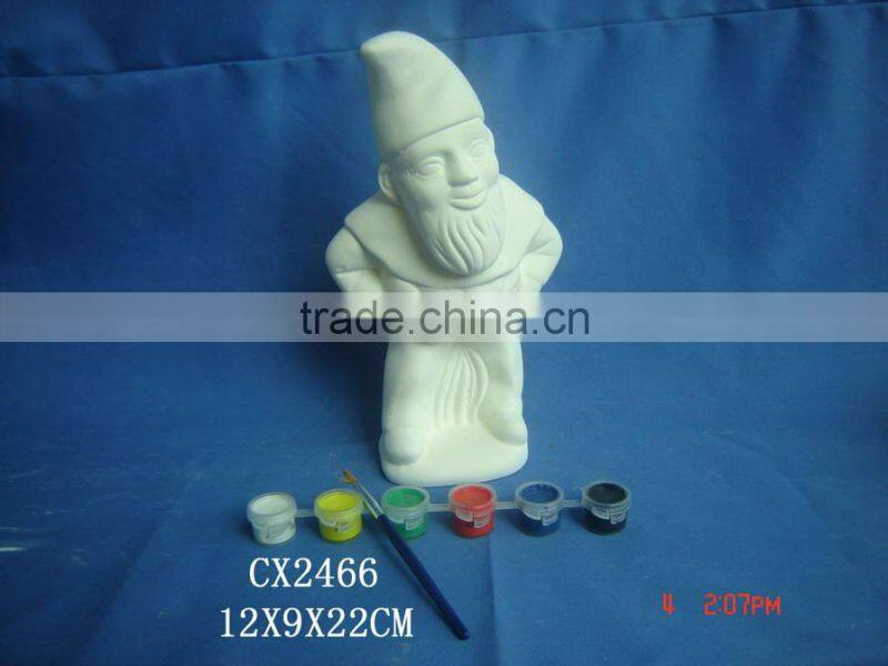 Ceramic Gnome for Garden-custom garden gnomes-terra cotta gnomes-porcelain paint Gnomes