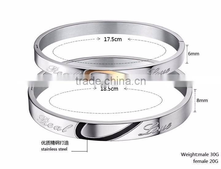 SLGH611 Women Men Jewelry Gift Stainless Steel Bangle