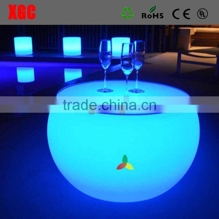 glass led lighting coffee table , glass triangle coffee tables GF306