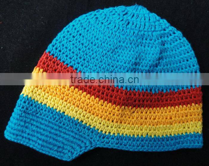Baby Hat Summer Crochet Beanie Boy Funny Hats Baby Caps Child Hat 6 Colors for 0-4T