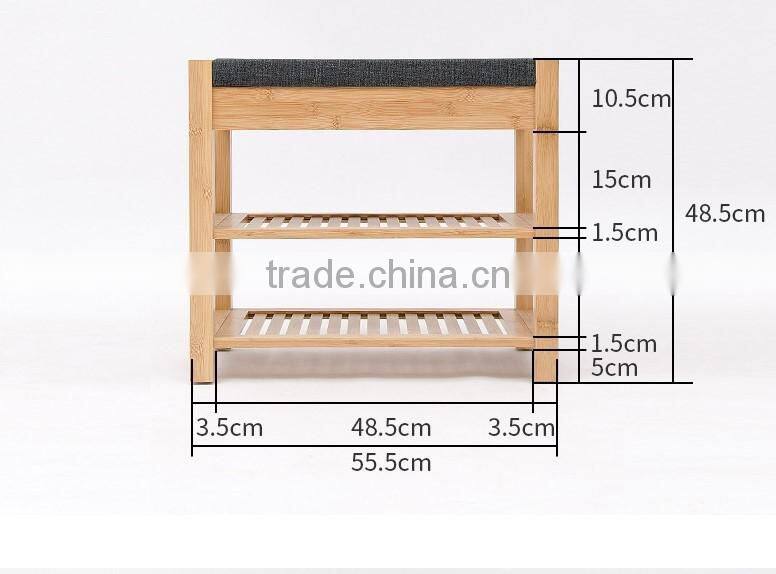 bamboo Shoe Storage natural bamboo shoes rack with tatami shoe bench with drawer organizers
