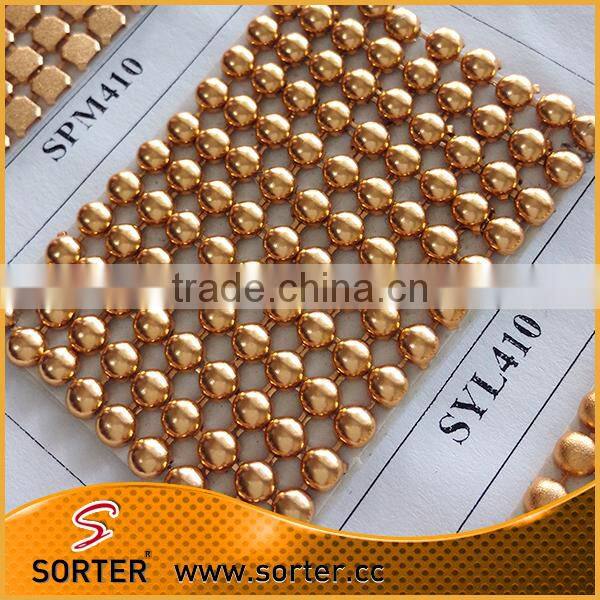 Luxurious Shimmer Metal Sequin Fabric Gold Curtains