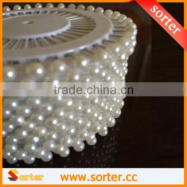colorful decorative pearl head pin