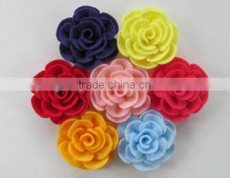 2017 hight quality new products hot sale interior home party ornament handmade felt artificial rose flower made in China