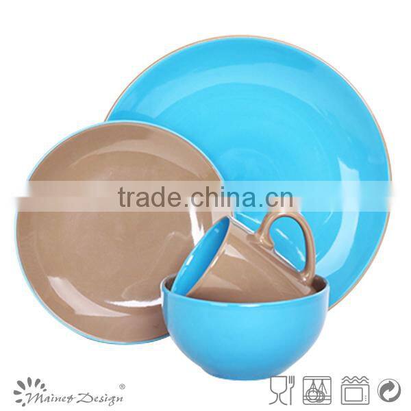 ceramic dinner set/Two-tone Glazed Stoneware Dinnerware