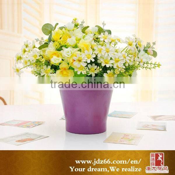 Bright candy colorful bulk ceramic flower pots