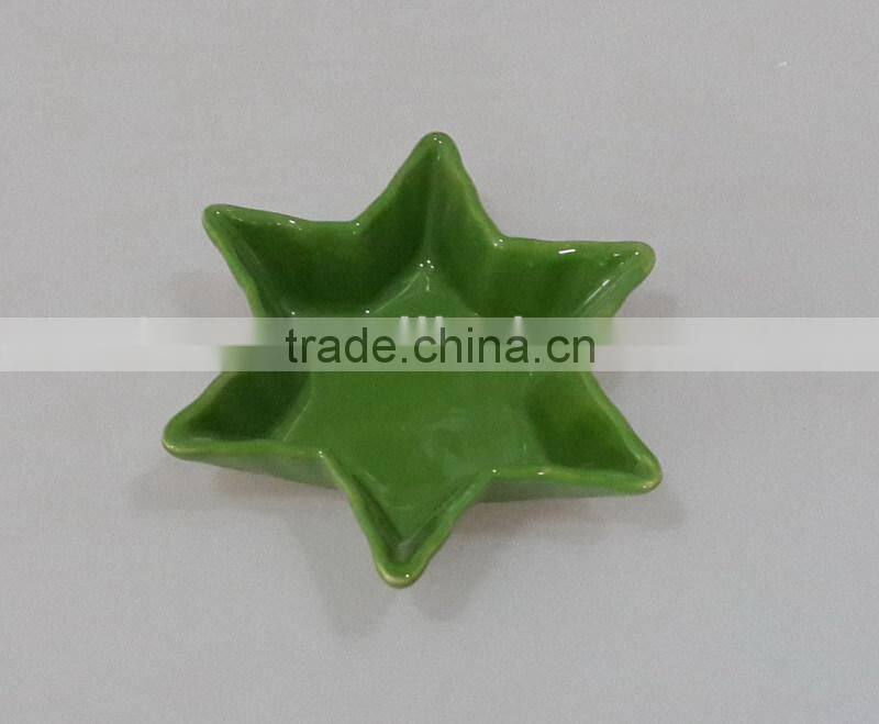 souvenir ceramic Christmas tree plate