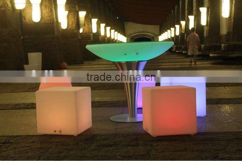 rechargeable colorful waterproof LED bar furniture table