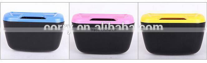 Plastic automobile car door hanging trash bin
