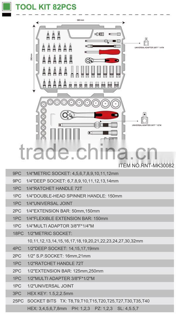 TOOL KIT 82PCS