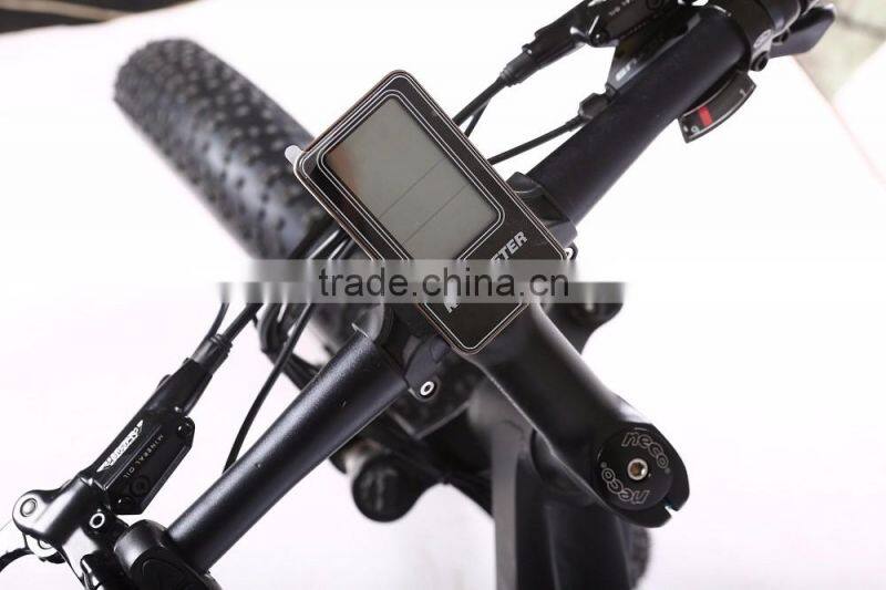 New arrival 26 inch 48V full suspension fat tire electric mountain bike with hidden battery