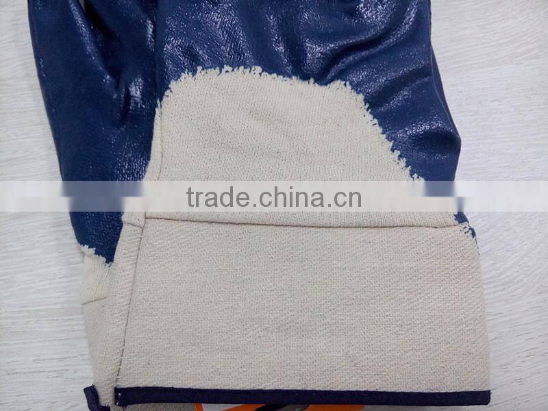 DDSAFETY High Quality Nitrile Fully Coated Cotton Jersey Safety Glove