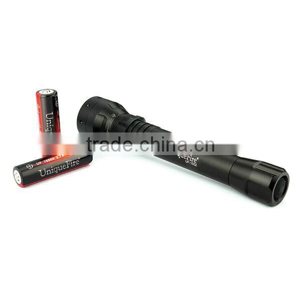 Uniquefire 2x 18650 battery 38mm zoom lens 850nm ir flashlight uf1502