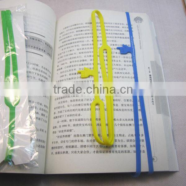 silicone made beautiful 3d pointing finger bookmark