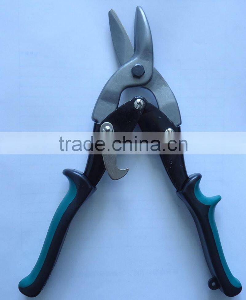 American style Aviation Tin Snips with TPR handle (left turn) / Steel cutter