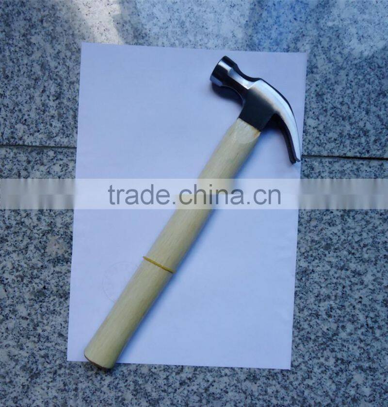 American type Drop Forged Carbon steel Claw Hammer with wooden handle