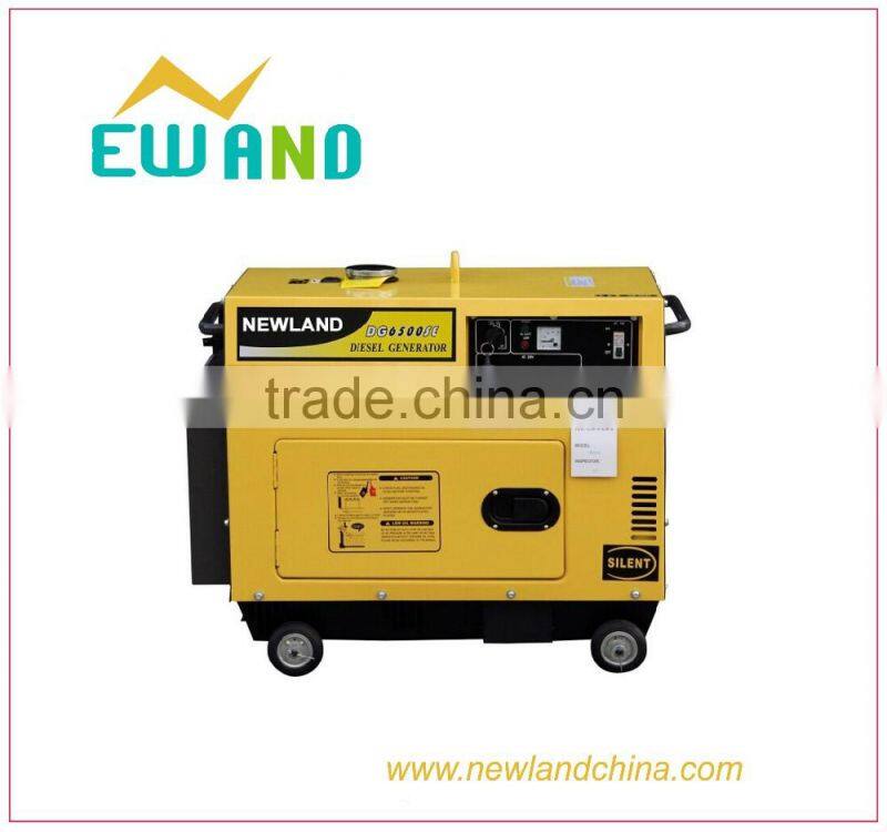 5KW silent portable dc generator soundproof engine machine 186f diesel generator