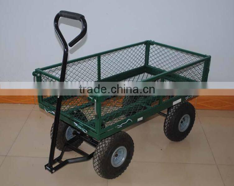 200kg high quality foldable steel mesh garden cart